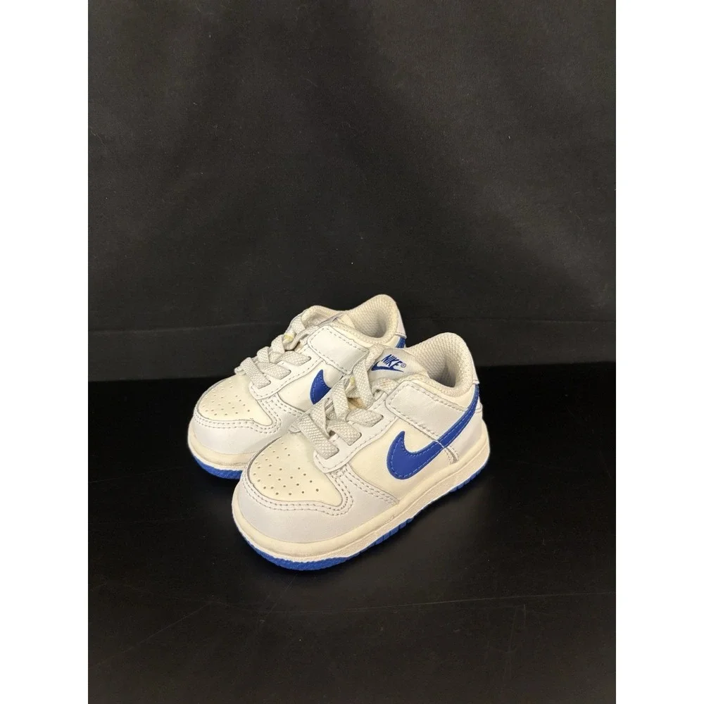 Baby Nike Blue Dunks size 3c barely worn